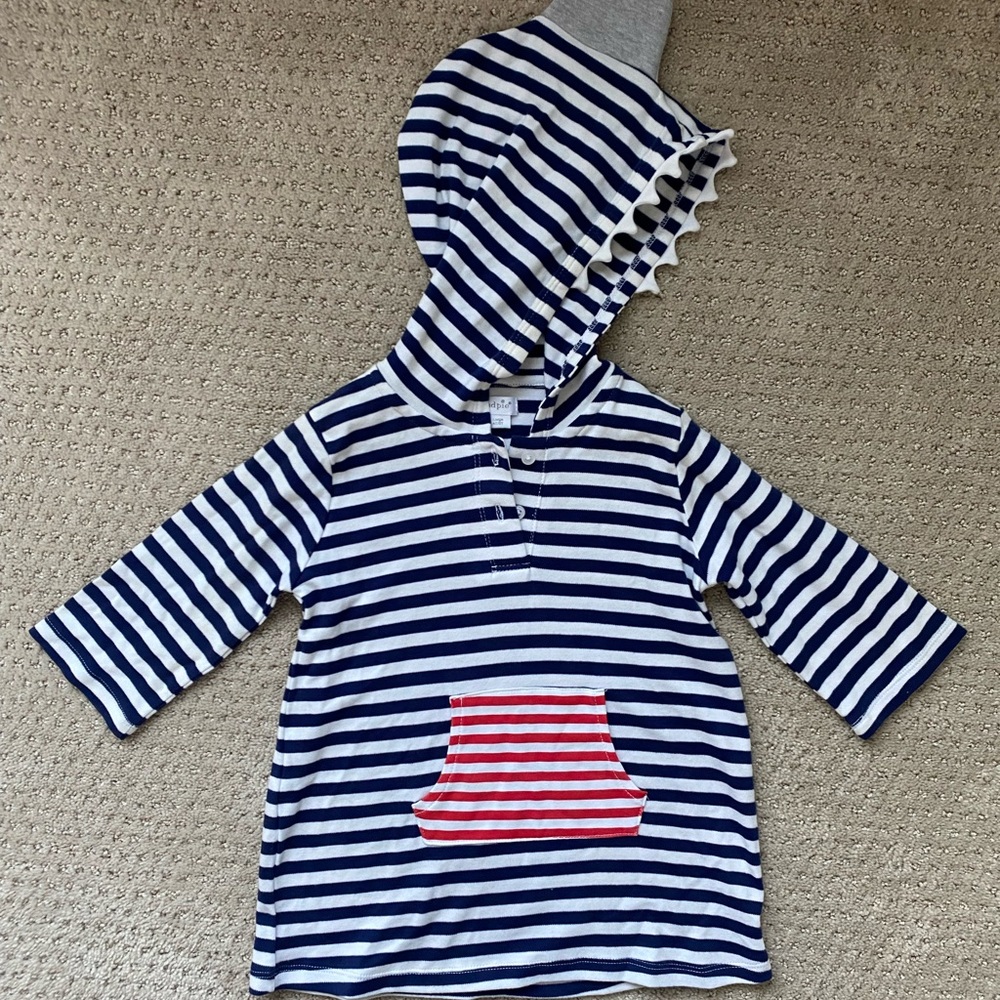 Mud Pie shark cover-up, 4T